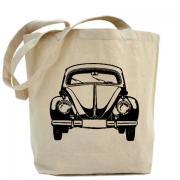 Tote bag, Shopping bag, Decoupage tote bag, Recycled Cotton Everyday Tote, Eco bag ,Eco friendly bag - VW Bus